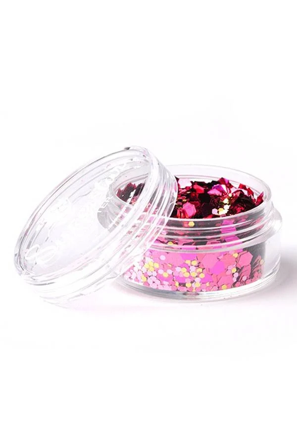 Chunky Glitters roze dame 8 ml Superstar