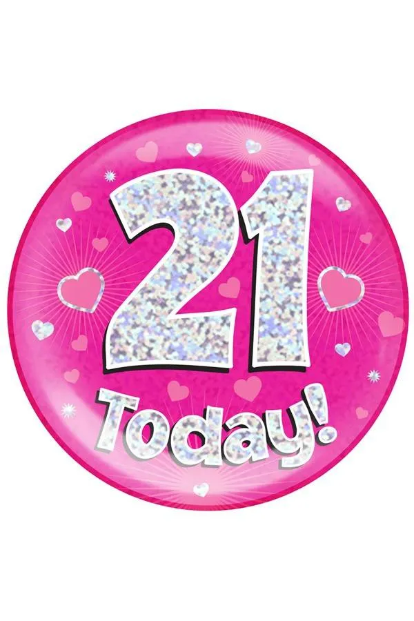 Button 21 today holografisch