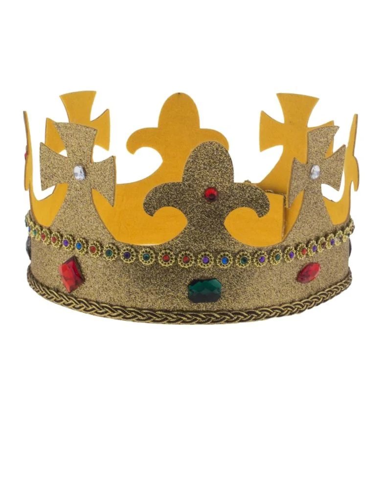 Gouden kroon met glitters