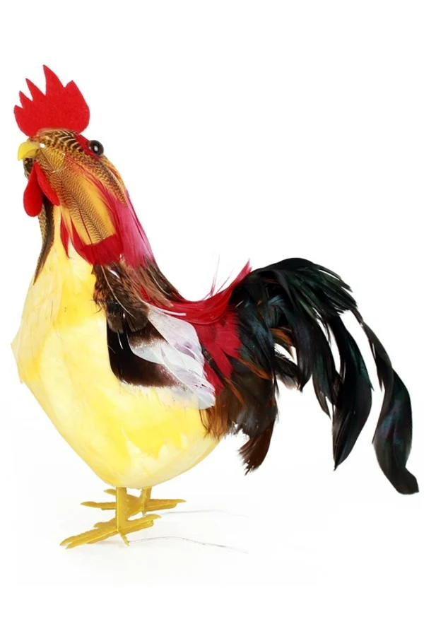 Haan decoratie 16 cm