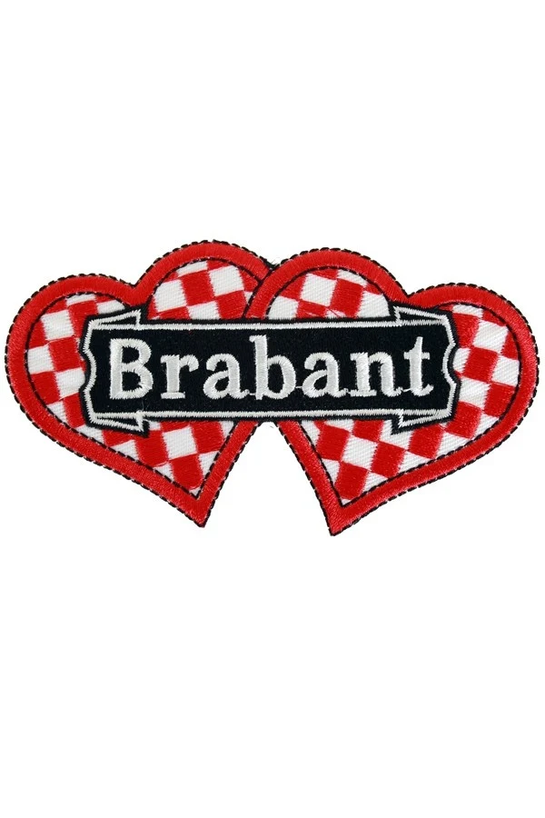 Applicatie Brabant dubbel bont witte tekst