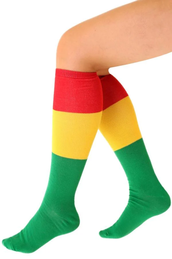 Sokken rood/geel/groen