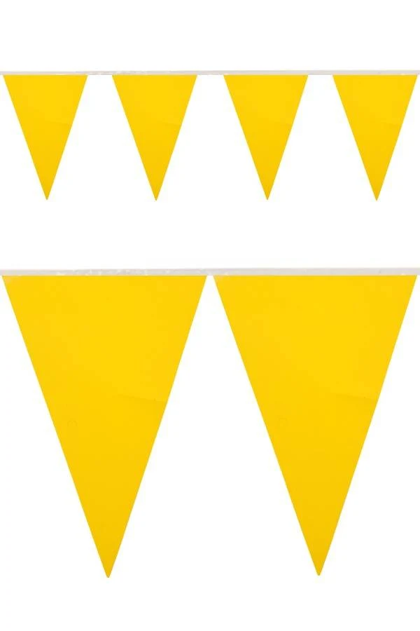 PVC vlaggenlijn geel 10 meter