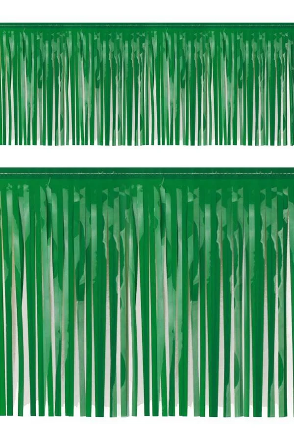 Slierten folie guirlande groen 6mtr