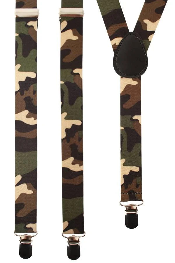 Bretel camouflage print