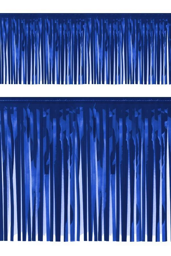Slierten folie guirlande blauw 6mtr