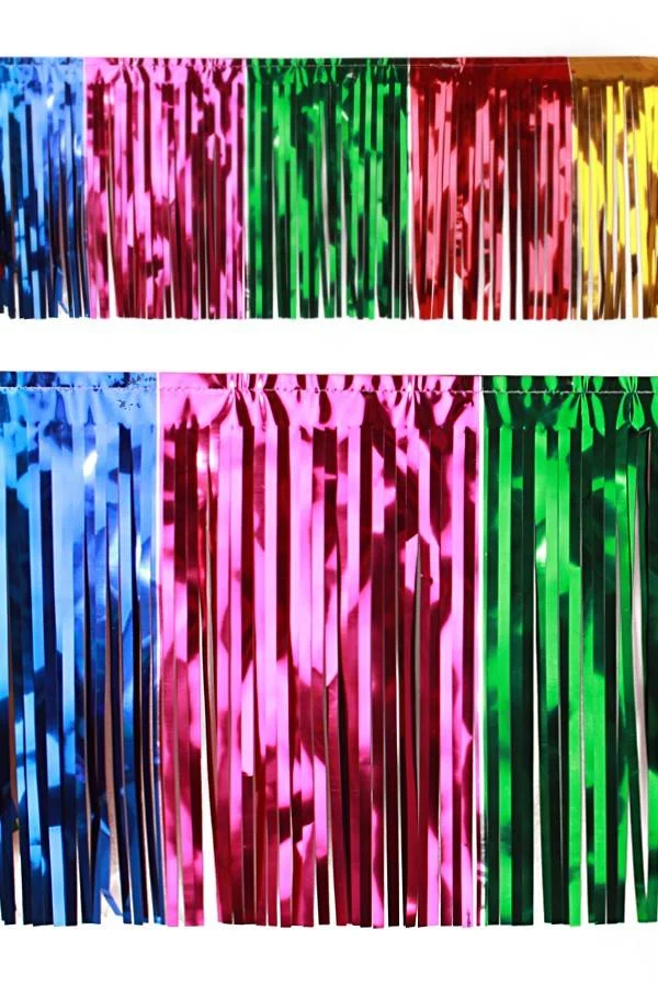 Slierten folie guirlande multicolour