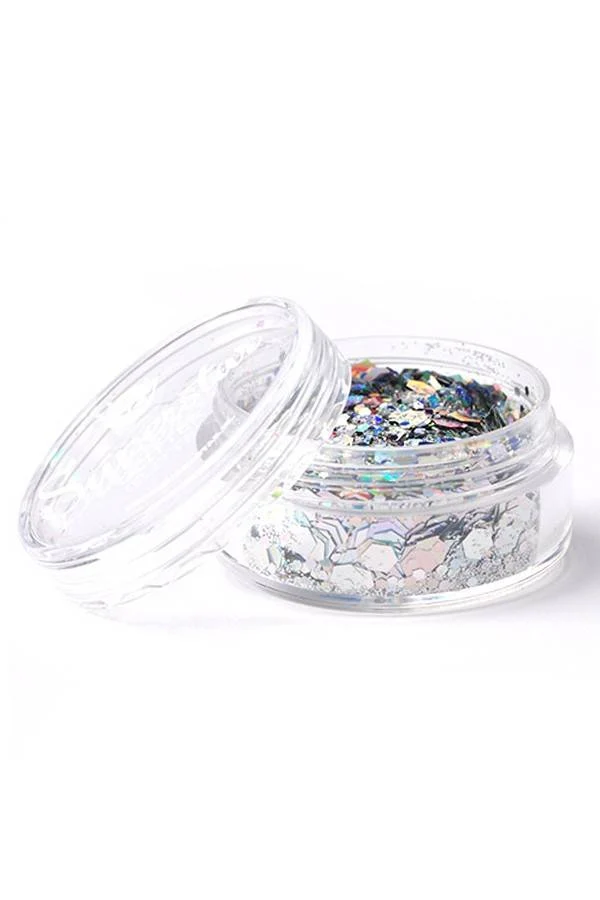 Chunky Glitters laser zilver 8 ml Superstar