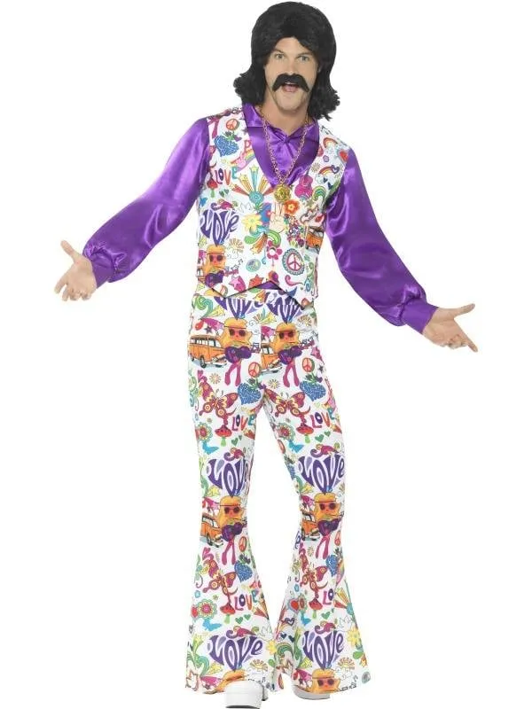 Jaren 60 Hippie kostuum Groovy
