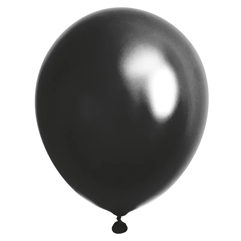 Metallic zwarte ballonnen 40st