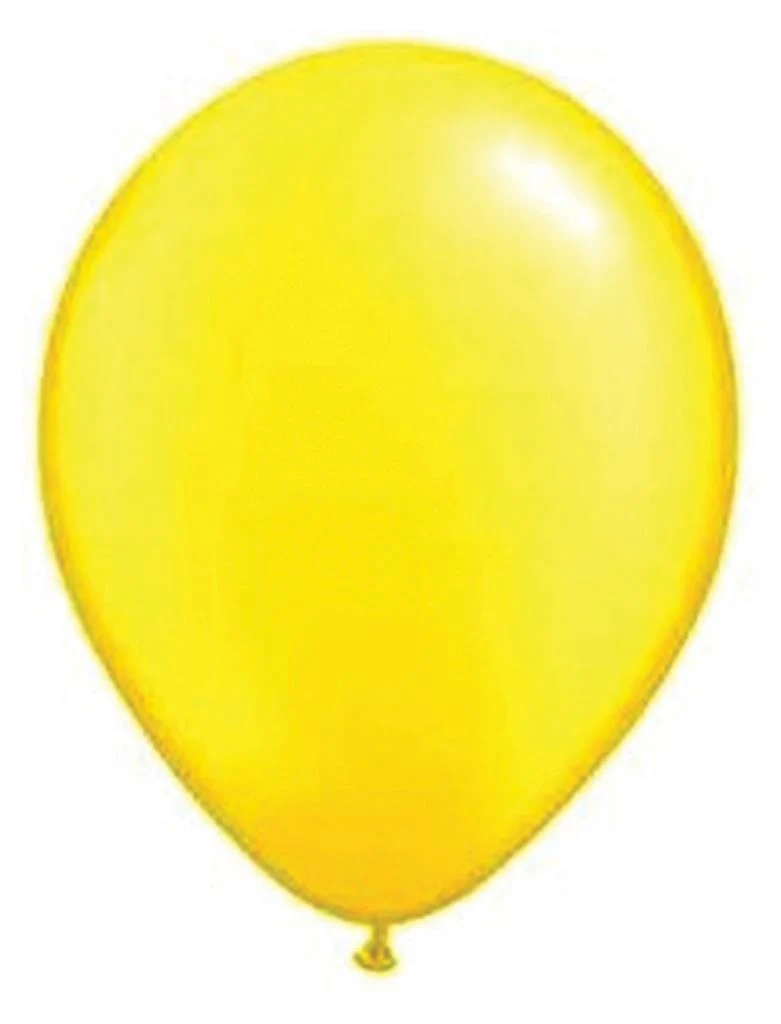 Gele latex ballonnen 100st.