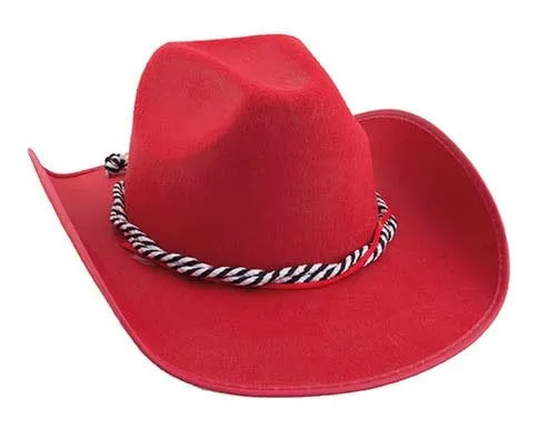 Toppers hoed cowboy rood