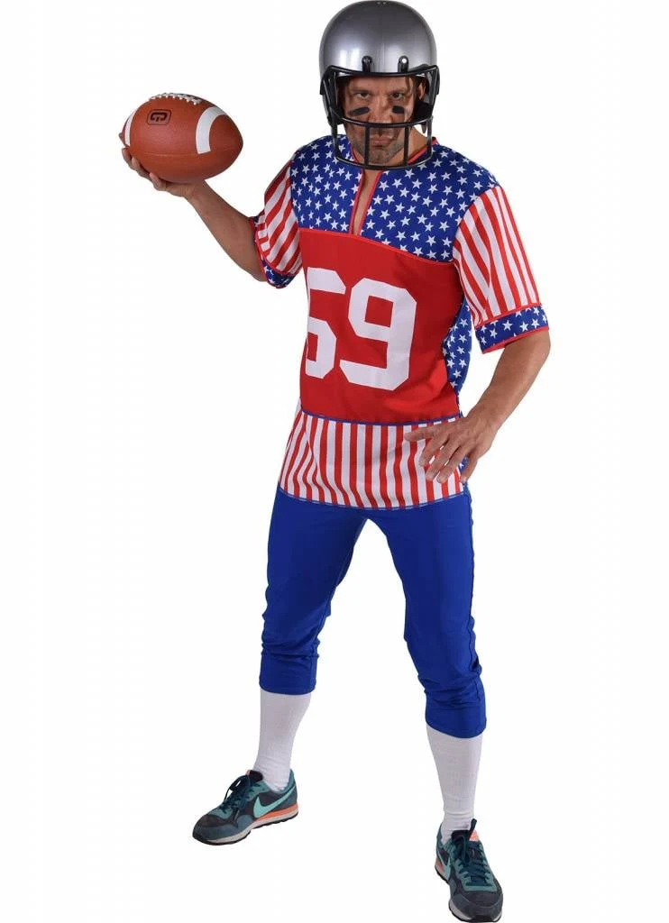 Rugby speler Amerika kostuum man