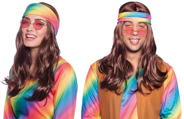 70's pruik met hoofdband