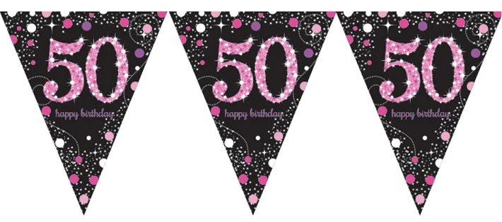 Vlaggenlijn '50' Sparkling Pink