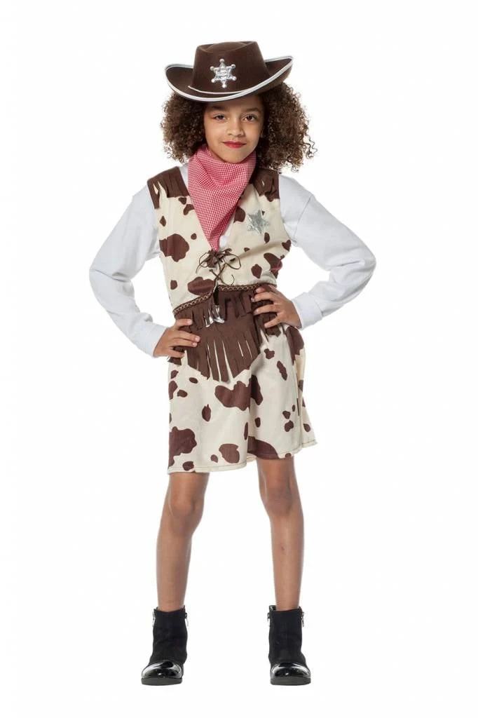 Cowgirl pakje koeienprint