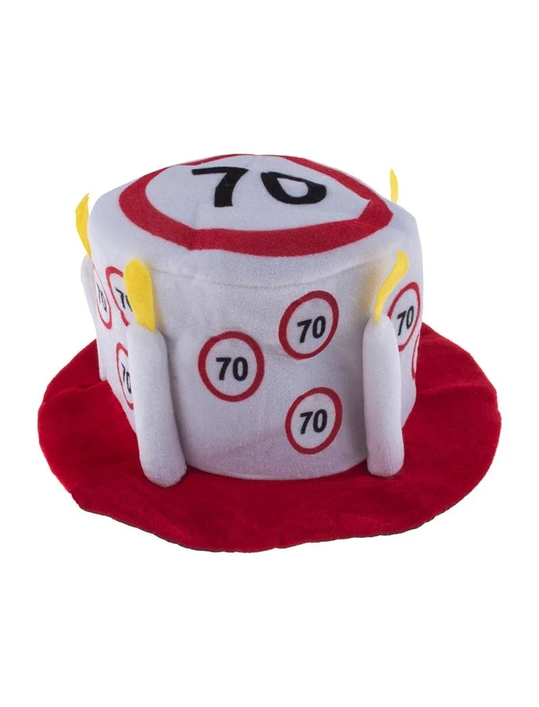 Hoed 70 jaar met verkeersborden