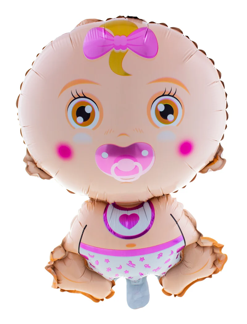 Folie ballon geboorte baby meisje