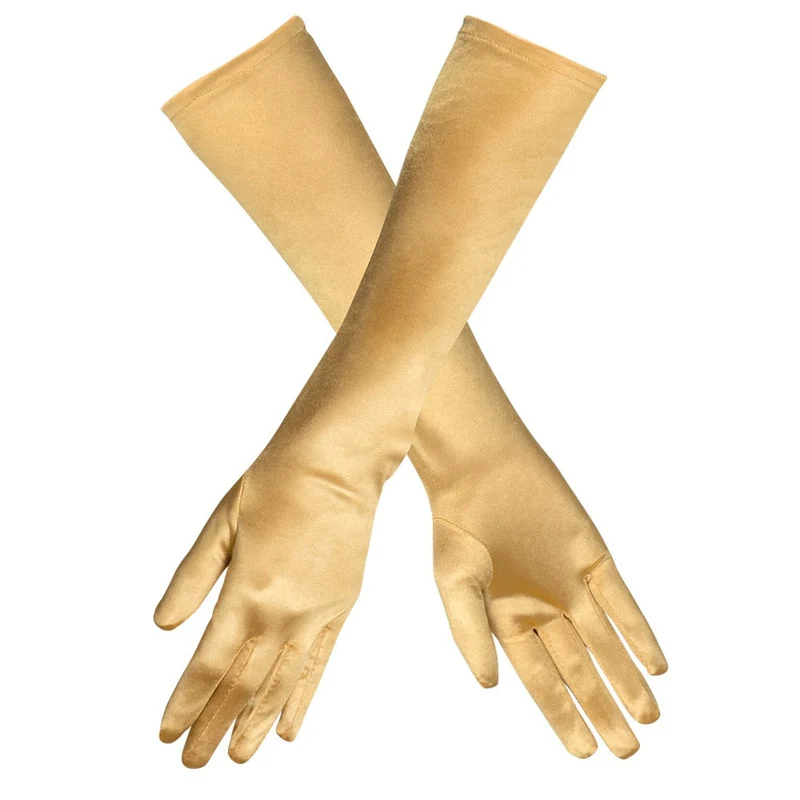 Handschoenen lang goud Monte Carlo