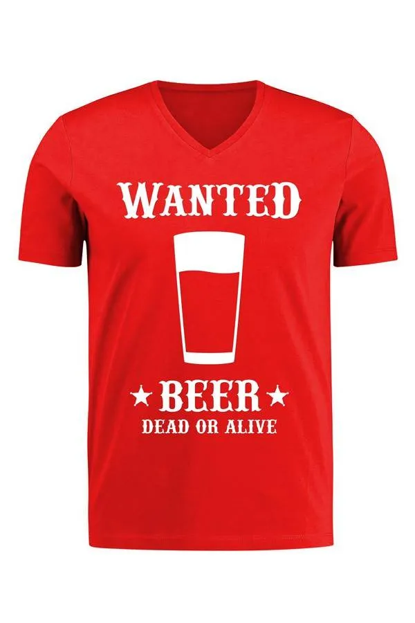 Toppers T-shirt Wanted beer man