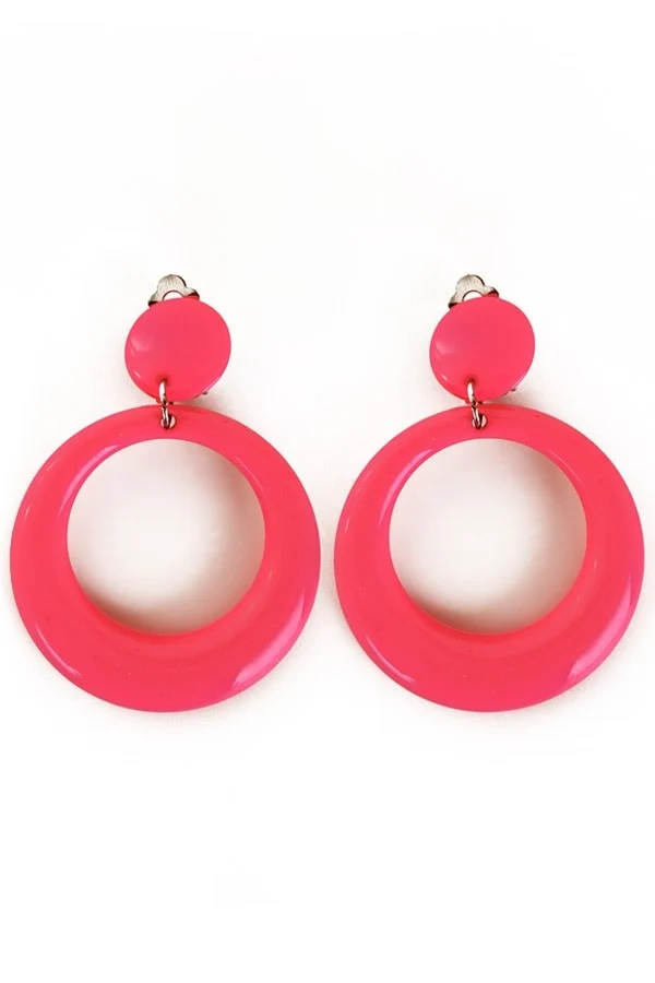 Roze disco Oorbellen jaren-50