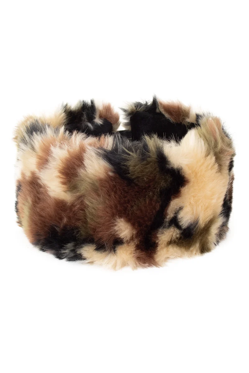 Hoofdband pluche camouflage