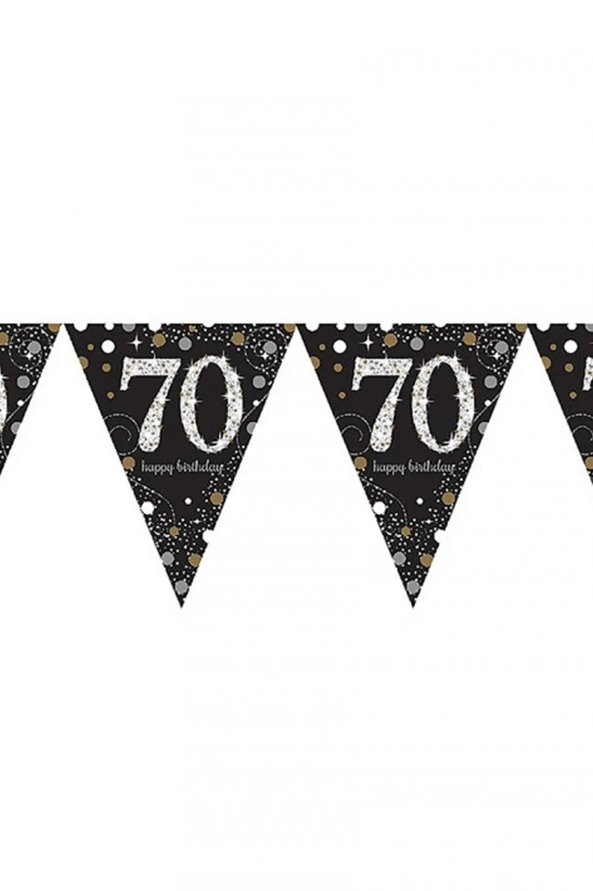 Vlaggenlijn 70 jaar Sparkling gold