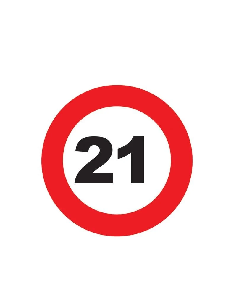 21 jarige verkeersbord bierviltjes