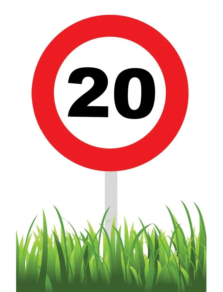 Party tuinbord 20 jaar