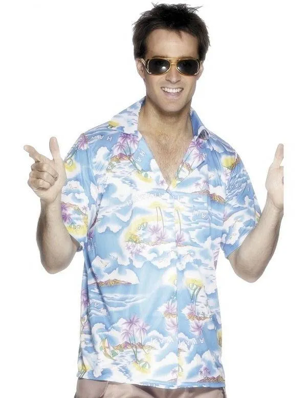 Hawaii shirt blauw