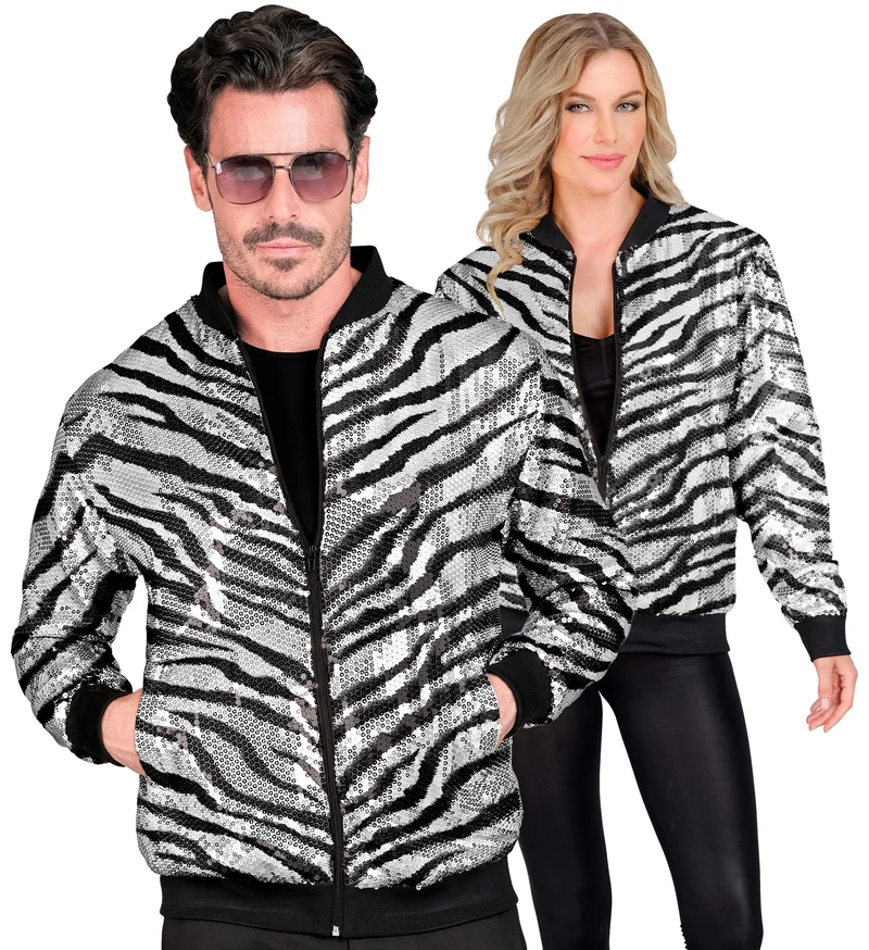 Zebra print bomberjack
