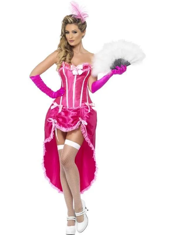 Roze Burlesque danseres kostuum