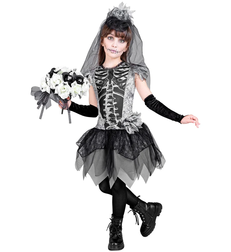 Skeletbruid jurkje Bella kind