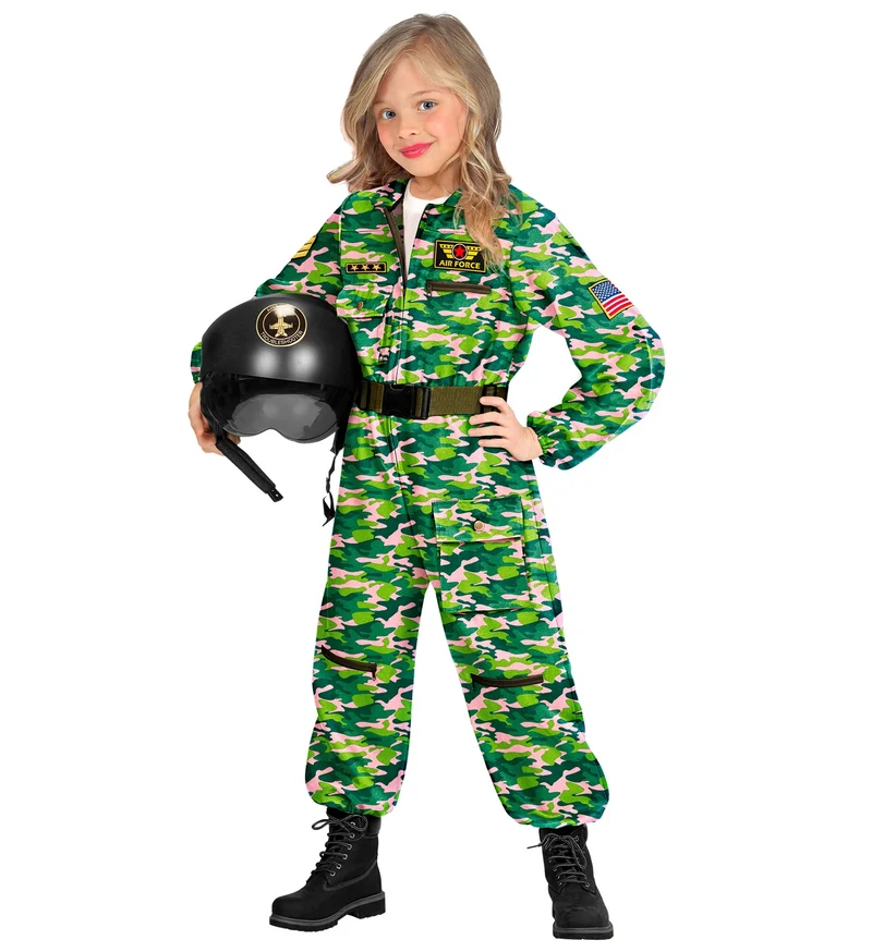 Straaljager pilote camouflage Jacky kind