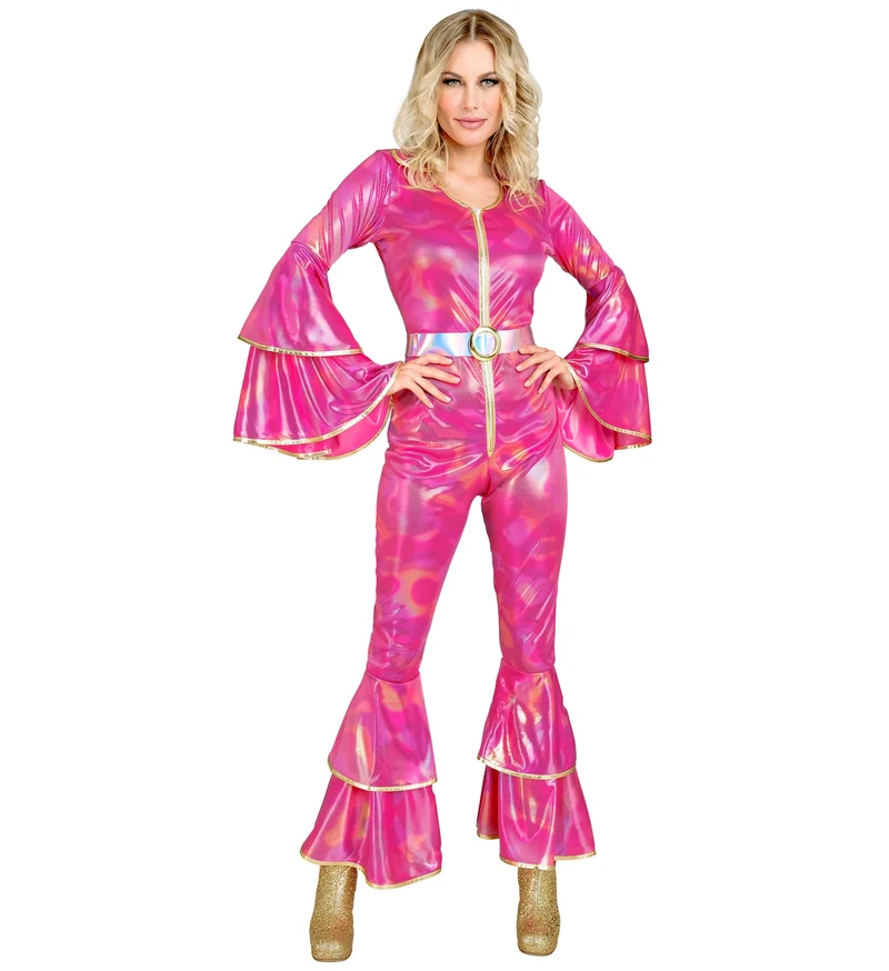Jaren 70 Jumpsuit roze Annie
