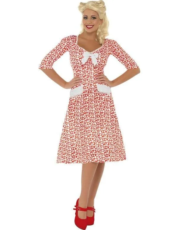 WW2 1940's jurk sweetheart