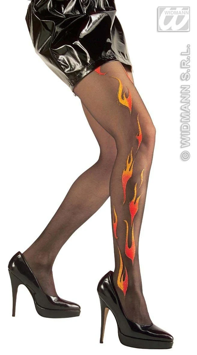 Panty glitter vlammen