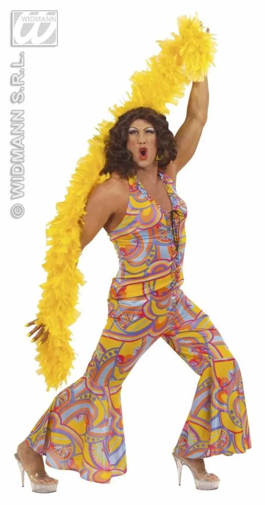 Mannelijke 70's funky chick XL