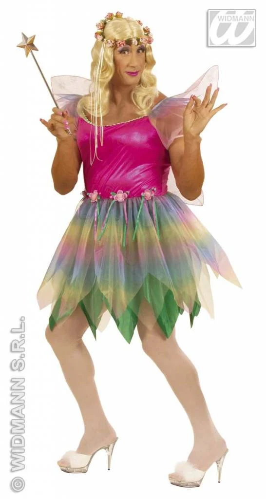 Mannelijke regenboog Fee XL kostuum