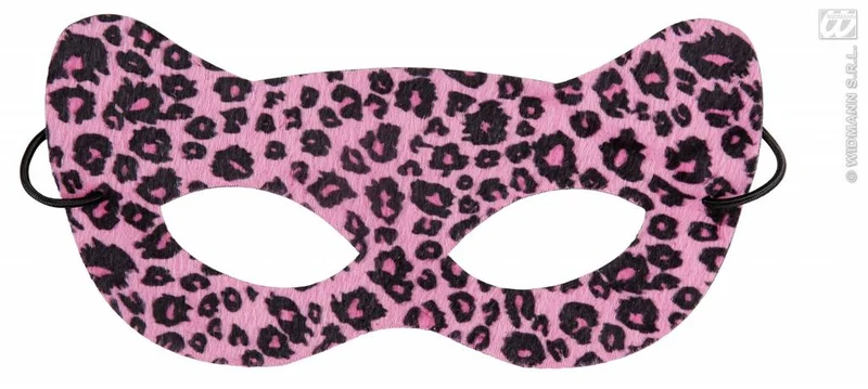 Oogmasker roze luipaard