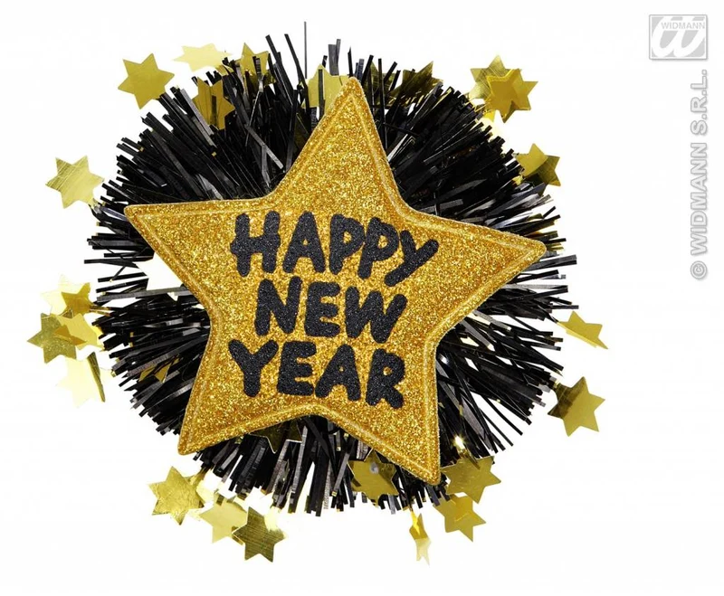 Broche Happy New Year goud