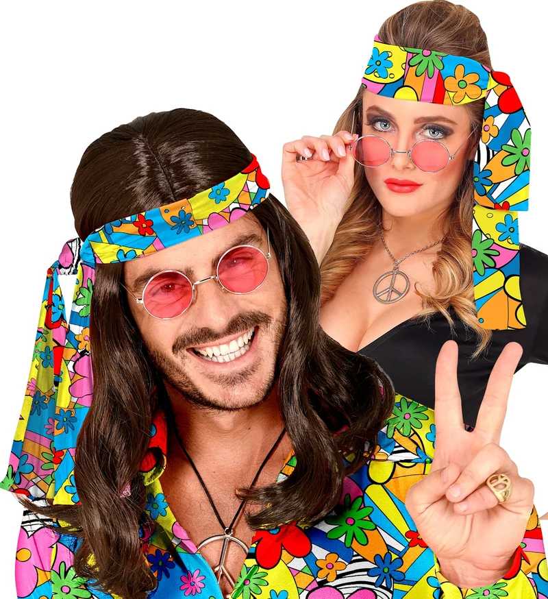 Hoofdband jaren 70 flower power
