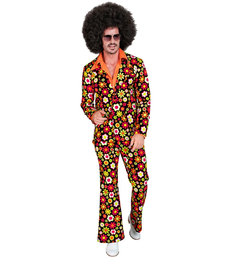 Jaren 70 kostuum flowers