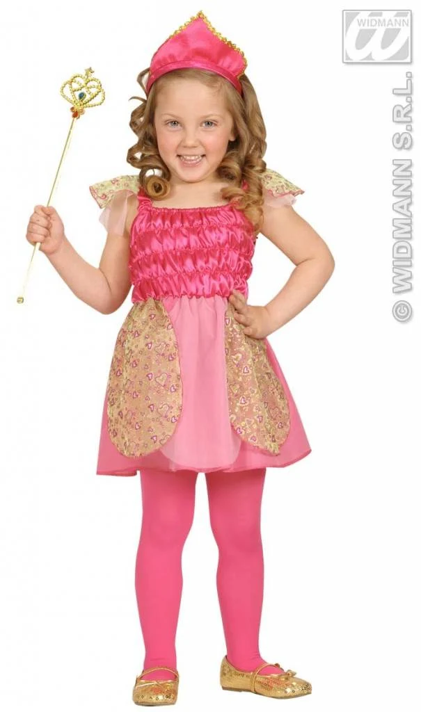 Kleine roze prinses kostuum