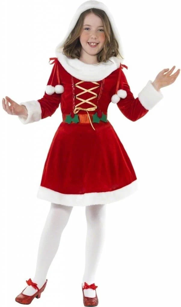 Kleine Miss Santa kostuum elite