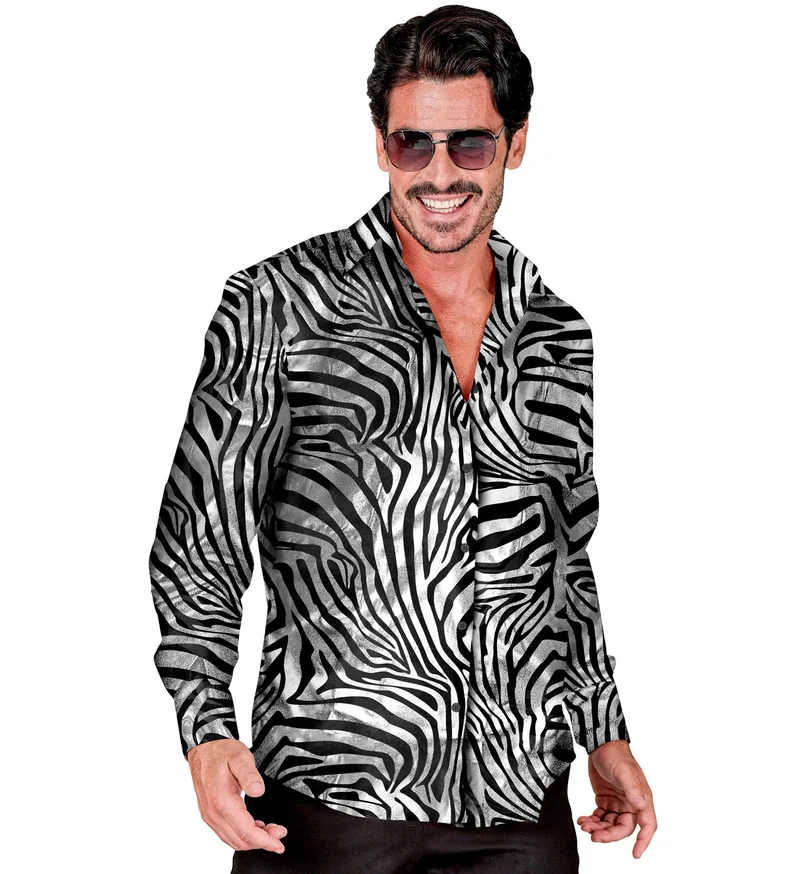 Shirt zebra silver