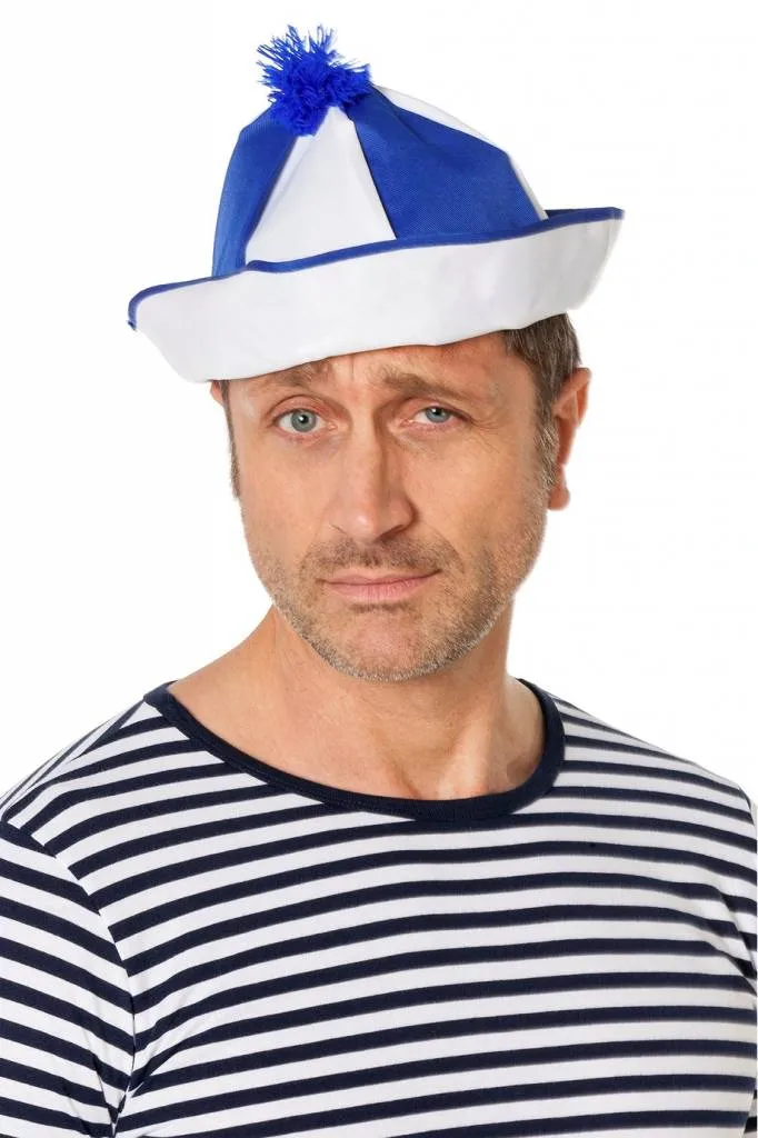 Matrozen hoedje blauw