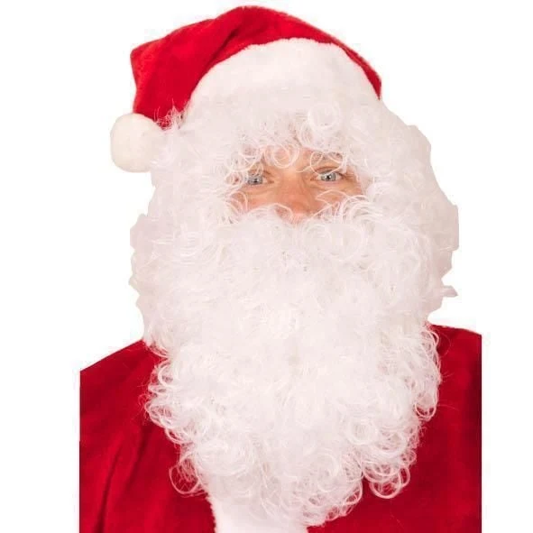 Pruik + Baard kerstman eco
