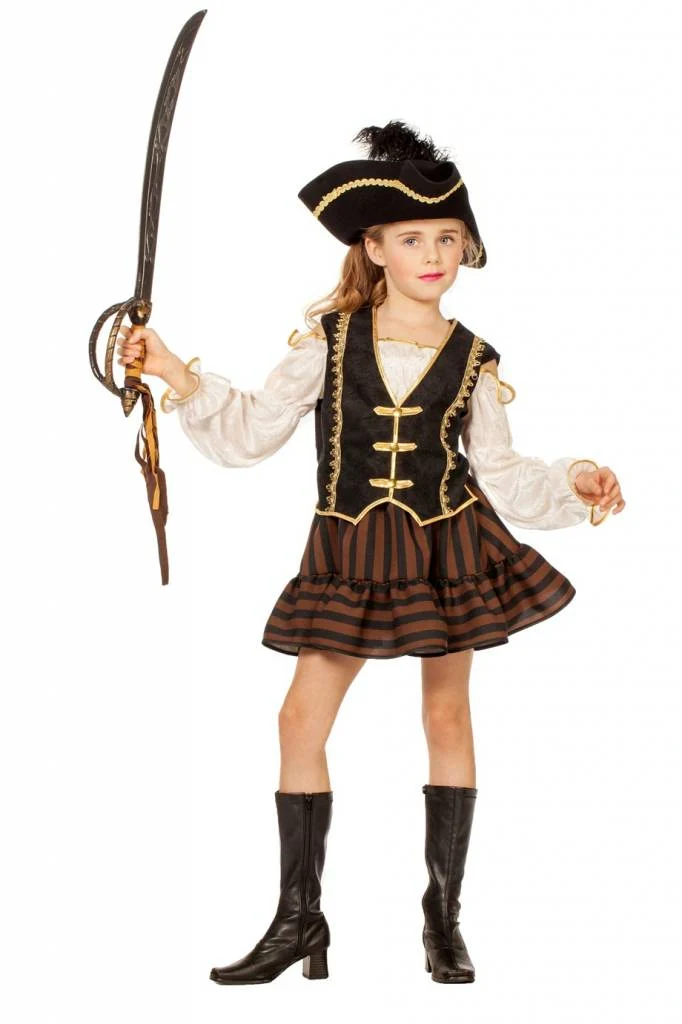 Bruine Piratenjurk meisje