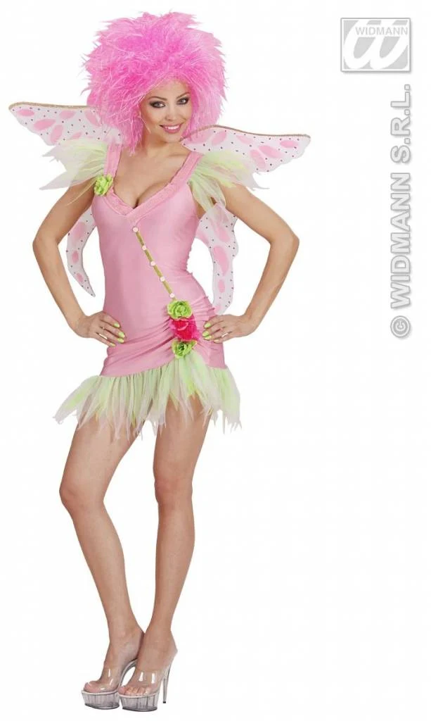 Sexy roze elfje kostuum